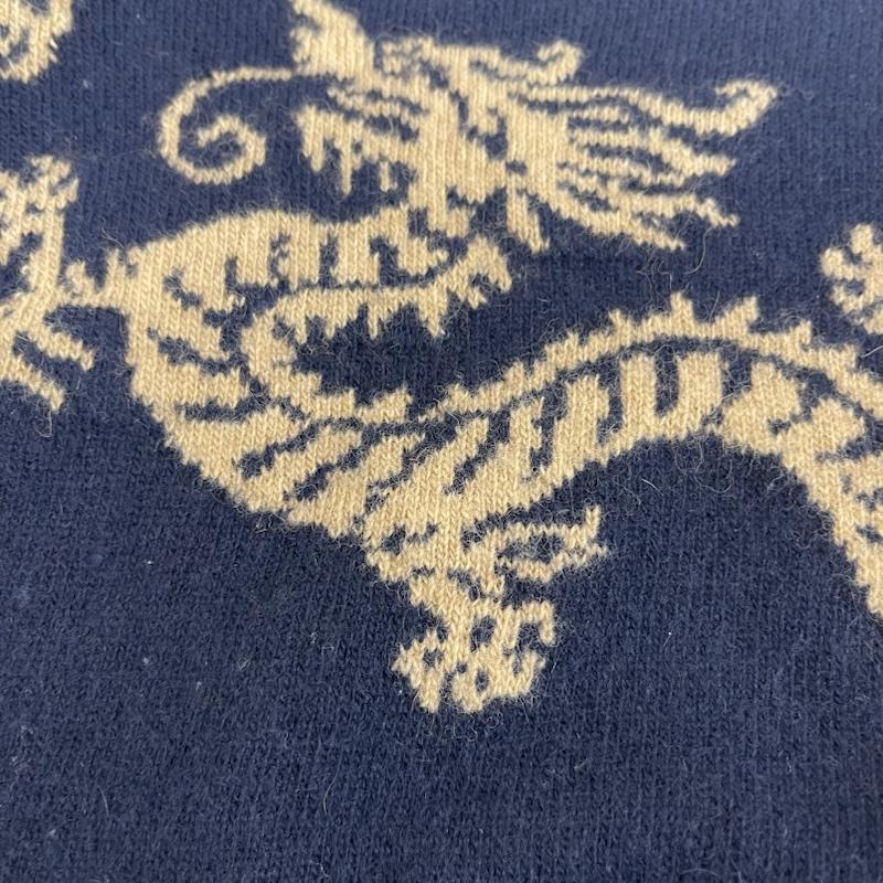 ヴィヴィアン タム VIVIENNE TAM ニット、セーター 長袖 日本製 ドラゴン 刺繍 ニット セーター 016-270026 0 紺 / ネイビー / navy レディース USED 古着 中古 50155758
