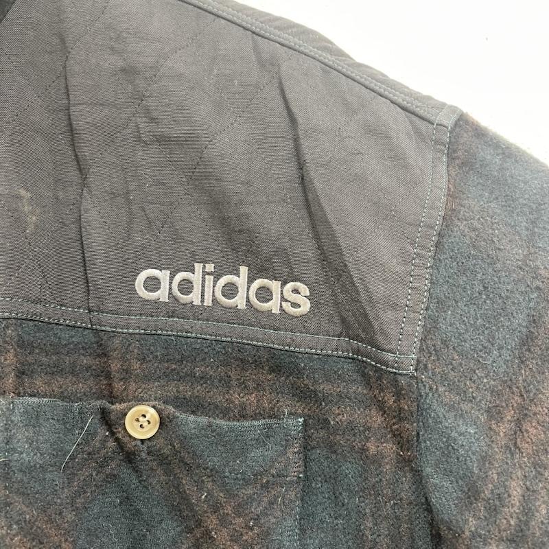 アディダス adidas ジャケット、上着 ジャケット、ブレザー デサント製 ボアフリース キルティング ジャケット AA5771 L 黒 / ブラック / black メンズ USED 古着 中古 50155763