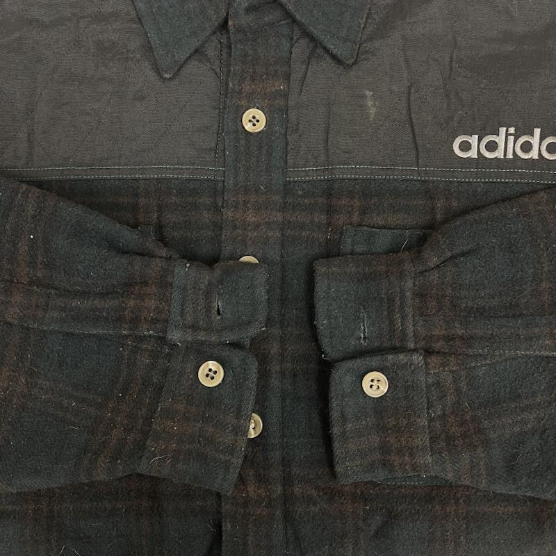 アディダス adidas ジャケット、上着 ジャケット、ブレザー デサント製 ボアフリース キルティング ジャケット AA5771 L 黒 / ブラック / black メンズ USED 古着 中古 50155763