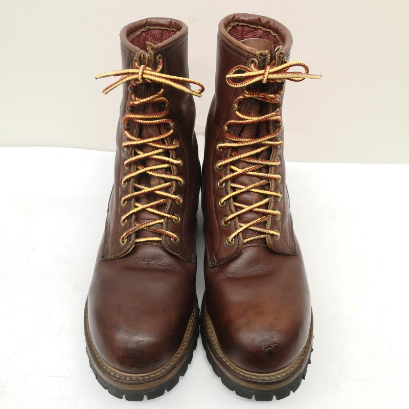 レッドウィング RED WING ブーツ 一般 PT91 プリント 4418 ロガー ブーツ 95年製 スチールトゥ インナー付 US：7.5 茶 / ブラウン / brown メンズ USED 古着 中古 50155779