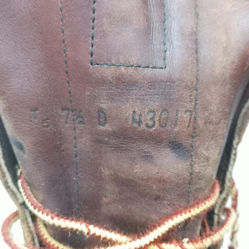 レッドウィング RED WING ブーツ 一般 PT91 プリント 4418 ロガー ブーツ 95年製 スチールトゥ インナー付 US：7.5 茶 / ブラウン / brown メンズ USED 古着 中古 50155779