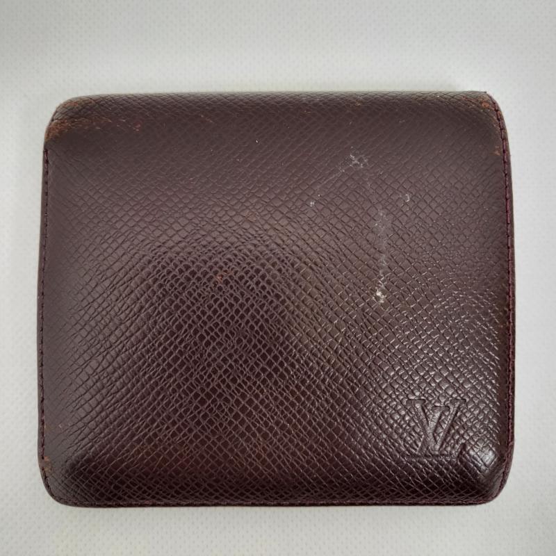 ルイヴィトン LOUIS VUITTON 財布 二つ折り ポルトビエ3カルトクレディ タイガ パープル ブラウン タイガレザー T20232 メンズ USED 古着 中古 50155790