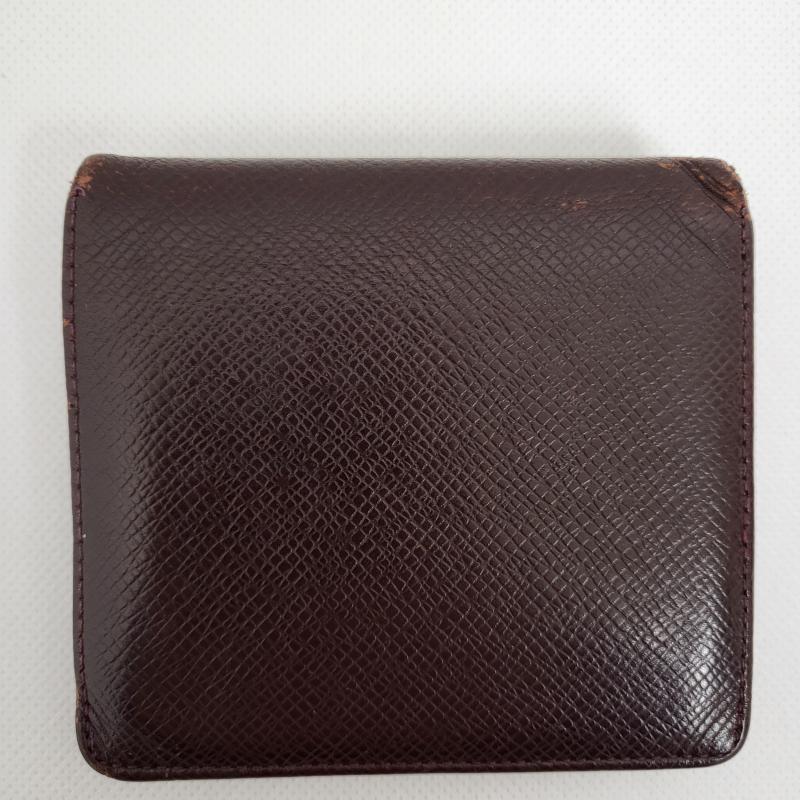 ルイヴィトン LOUIS VUITTON 財布 二つ折り ポルトビエ3カルトクレディ タイガ パープル ブラウン タイガレザー T20232 メンズ USED 古着 中古 50155790