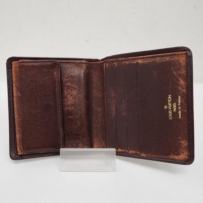 ルイヴィトン LOUIS VUITTON 財布 二つ折り ポルトビエ3カルトクレディ タイガ パープル ブラウン タイガレザー T20232 メンズ USED 古着 中古 50155790