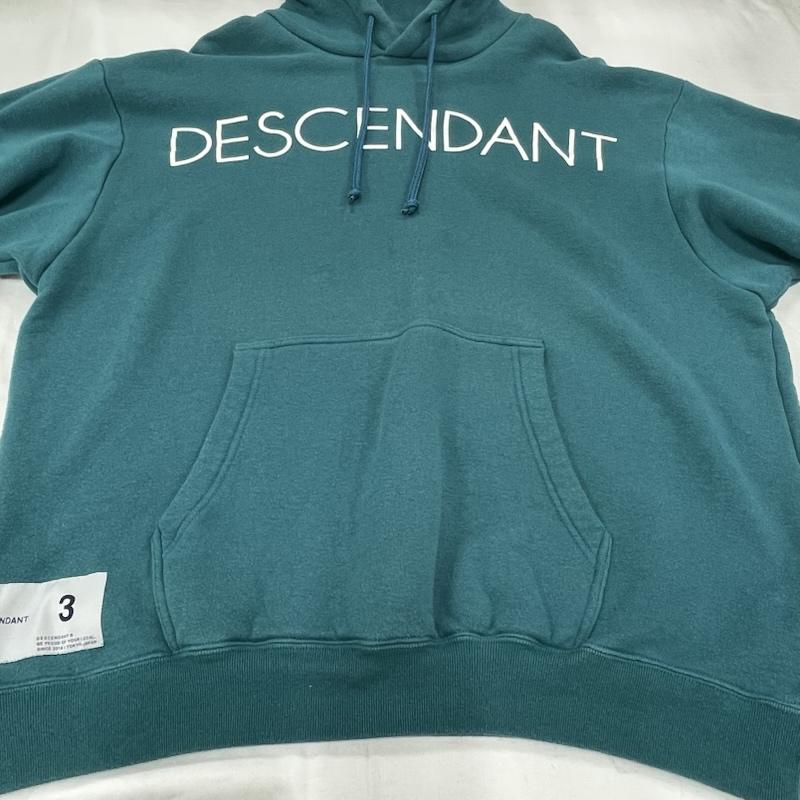 ディセンダント DESCENDANT パーカー 長袖 スウェット フーディー パーカー ロゴ プリント フーデッド プルオーバー 3 ロゴ、文字 X プリント メンズ USED 古着 中古 50155807