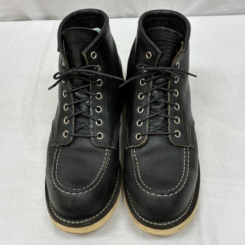 レッドウィング RED WING ブーツ ショートブーツ IRISH SETTER アイリッシュセッター 9075 オイルド レザー ワークブーツ US：8.5 黒 / ブラック / black メンズ USED 古着 中古 50155809
