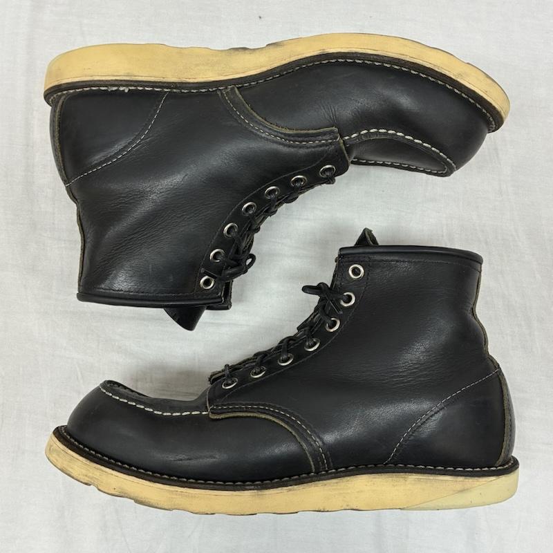 レッドウィング RED WING ブーツ ショートブーツ IRISH SETTER アイリッシュセッター 9075 オイルド レザー ワークブーツ US：8.5 黒 / ブラック / black メンズ USED 古着 中古 50155809