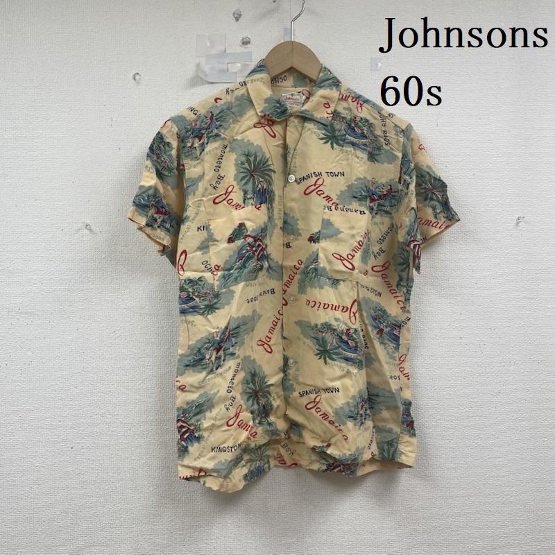 ヴィンテージ VINTAGE シャツ、ブラウス 半袖 Johnsons 60s 開襟 アロハ シャツ M ベージュ / ベージュ / beige メンズ USED 古着 中古 50155833