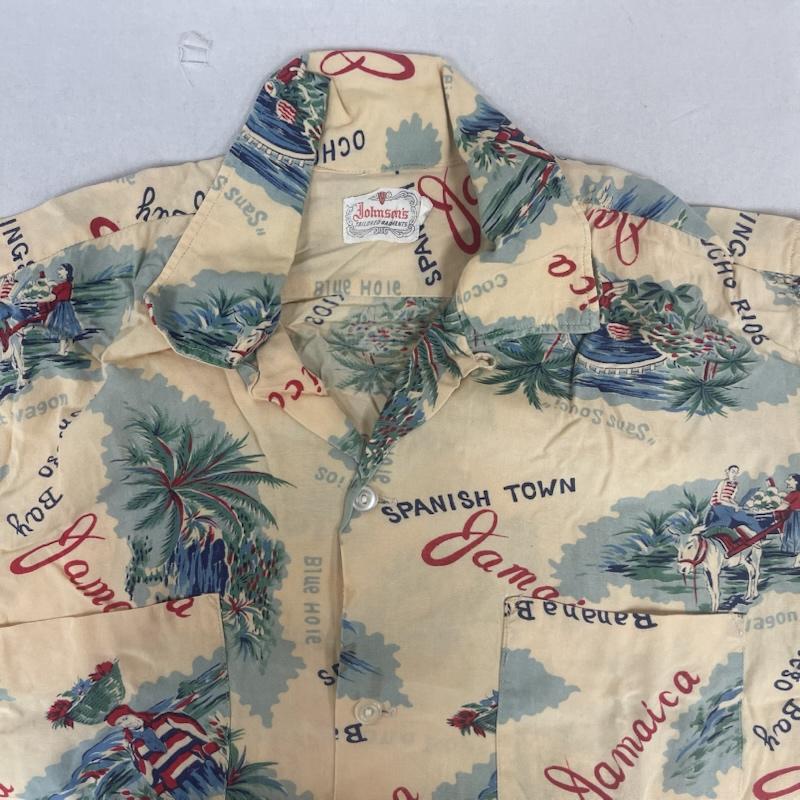 ヴィンテージ VINTAGE シャツ、ブラウス 半袖 Johnsons 60s 開襟 アロハ シャツ M ベージュ / ベージュ / beige メンズ USED 古着 中古 50155833