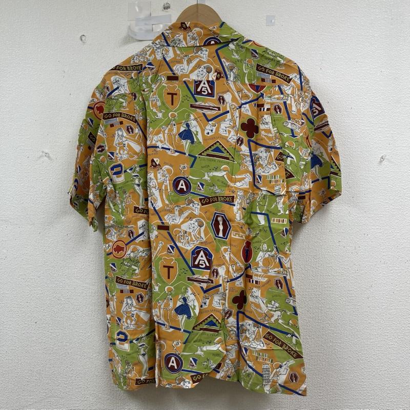 バズリクソンズ Buzz Rickson s シャツ、ブラウス 半袖 SUN SURF 別注 M33880 スペシャルエディション GO FOR BROKE アロハシャツ L 橙 / オレンジ / orange メンズ USED 古着 中古 50155843