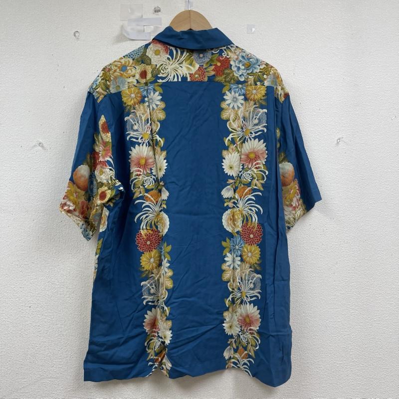 カールヘルム KARLHELMUT シャツ、ブラウス 半袖 和柄 レーヨン アロハ シャツ L 青 / ブルー / blue メンズ USED 古着 中古 50155856