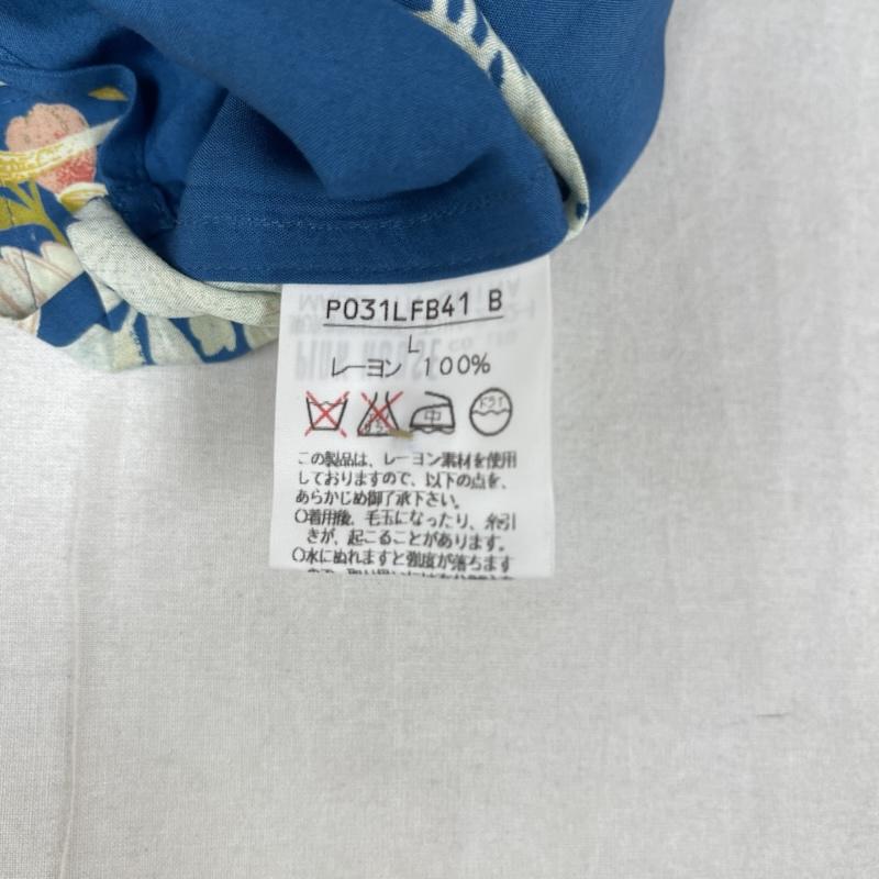 カールヘルム KARLHELMUT シャツ、ブラウス 半袖 和柄 レーヨン アロハ シャツ L 青 / ブルー / blue メンズ USED 古着 中古 50155856