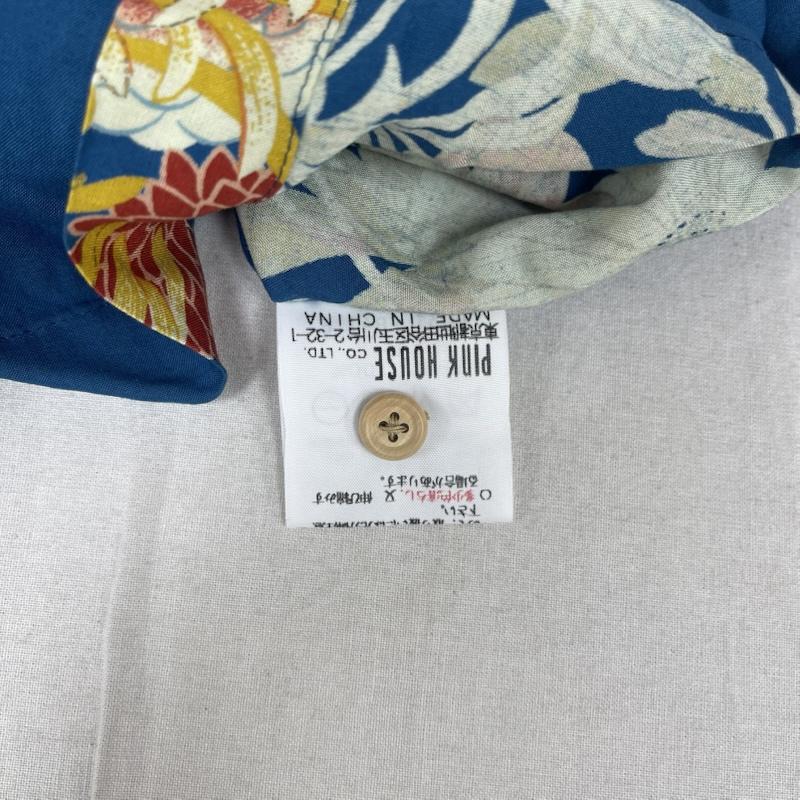 カールヘルム KARLHELMUT シャツ、ブラウス 半袖 和柄 レーヨン アロハ シャツ L 青 / ブルー / blue メンズ USED 古着 中古 50155856