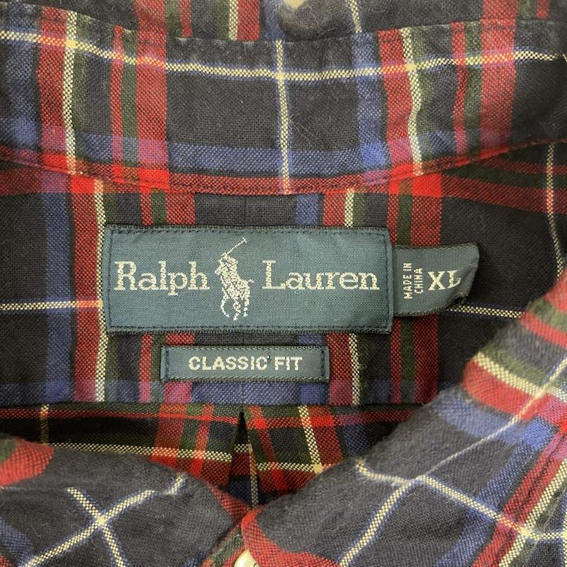ラルフローレン RALPHLAUREN シャツ、ブラウス 長袖 チェック 柄 ネルシャツ 長袖 コットン XL マルチカラー / マルチカラー / multicolor メンズ USED 古着 中古 50155871