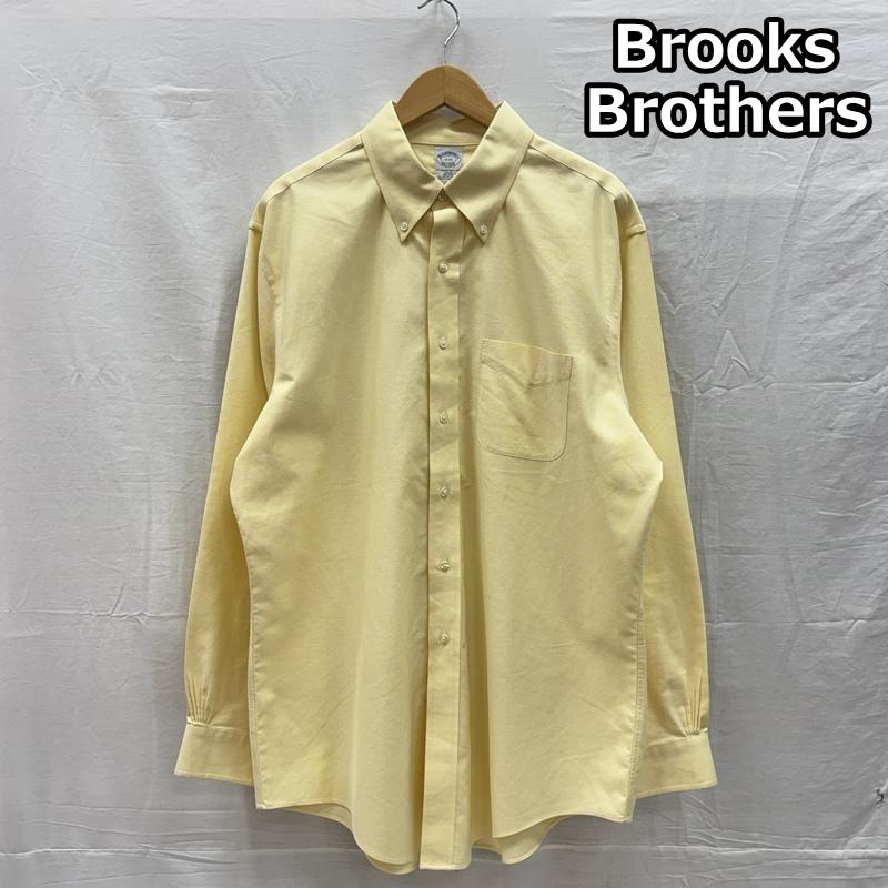 ブルックス ブラザーズ BROOKS BROTHERS シャツ、ブラウス 長袖 est1818 マレーシア製 スーピマコットン オックスフォード ボタンダウン 長袖 シャツ - 黄 / イエロー / yellow メンズ USED 古着 中古 50155895