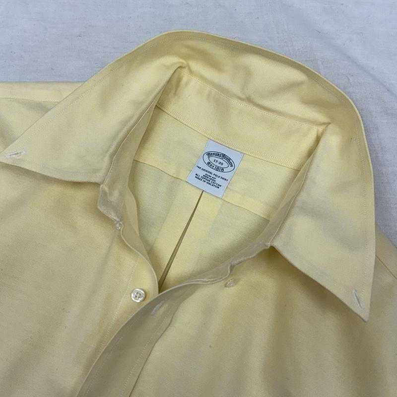 ブルックス ブラザーズ BROOKS BROTHERS シャツ、ブラウス 長袖 est1818 マレーシア製 スーピマコットン オックスフォード ボタンダウン 長袖 シャツ - 黄 / イエロー / yellow メンズ USED 古着 中古 50155895