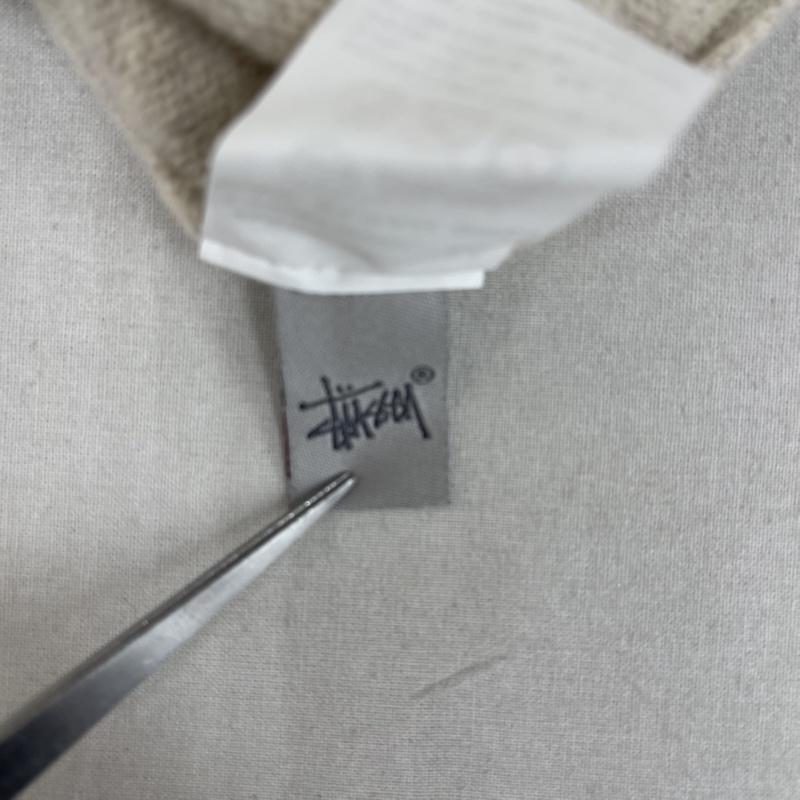 ステューシー STUSSY ニット、セーター 長袖 GIRLS Vネック マルチ カラー ボタン ラムウール ニット M ベージュ / ベージュ / beige レディース USED 古着 中古 50155906