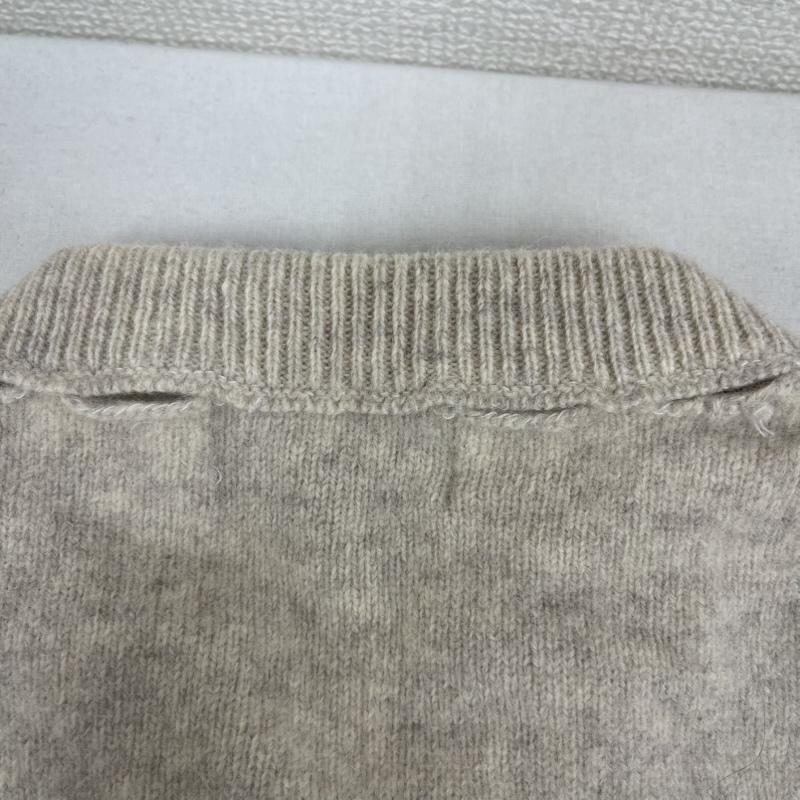 ステューシー STUSSY ニット、セーター 長袖 GIRLS Vネック マルチ カラー ボタン ラムウール ニット M ベージュ / ベージュ / beige レディース USED 古着 中古 50155906