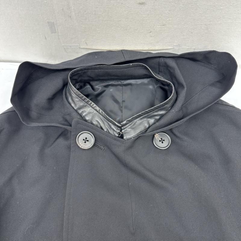 ワイズフォーメン Y s for men コート コート一般 WOOL GABARDINE JACKET レザー ネック コート ML-C04-100 3 黒 / ブラック / black メンズ USED 古着 中古 50155907