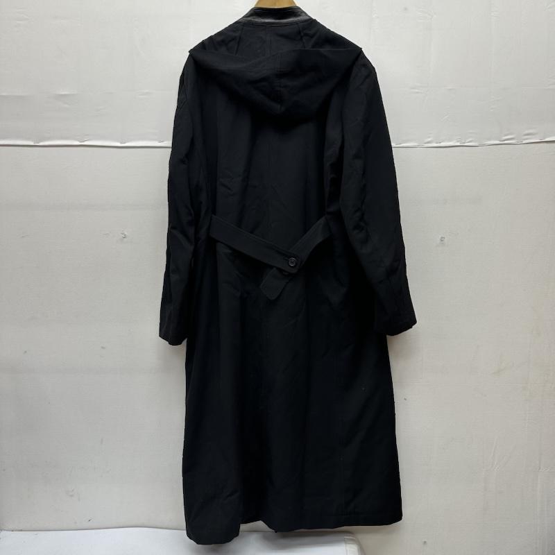 ワイズフォーメン Y s for men コート コート一般 WOOL GABARDINE JACKET レザー ネック コート ML-C04-100 3 黒 / ブラック / black メンズ USED 古着 中古 50155907