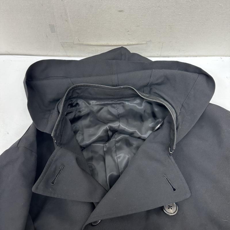 ワイズフォーメン Y s for men コート コート一般 WOOL GABARDINE JACKET レザー ネック コート ML-C04-100 3 黒 / ブラック / black メンズ USED 古着 中古 50155907