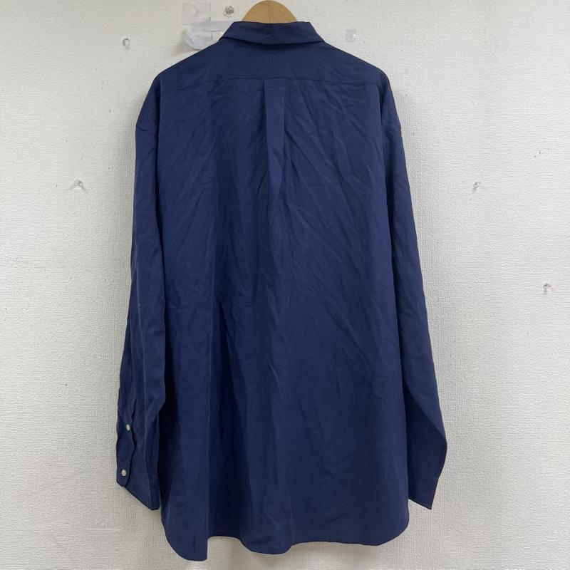 ラルフローレン RALPHLAUREN シャツ、ブラウス 長袖 90s 53% sillk 47% cotton BLAKE ボタンダウン 長袖 シャツ XXL 紺 / ネイビー / navy メンズ USED 古着 中古 50155909