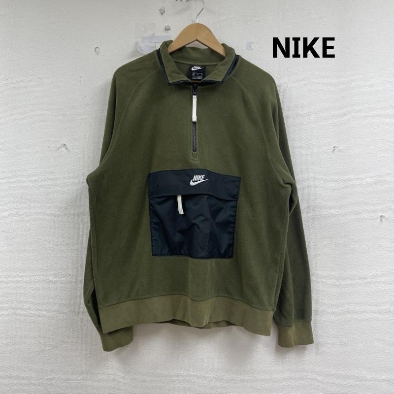 ナイキ NIKE ジャケット、上着 ジャンパー、ブルゾン フリース アノラック ハーフ ジップジャケット cj4546-395 XL カーキ / カーキ / khaki メンズ USED 古着 中古 50155917