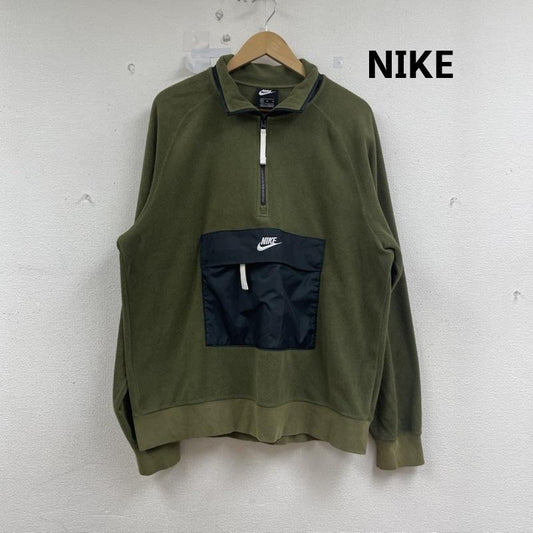 ナイキ NIKE ジャケット、上着 ジャンパー、ブルゾン フリース アノラック ハーフ ジップジャケット cj4546-395 XL カーキ / カーキ / khaki メンズ USED 古着 中古 50155917