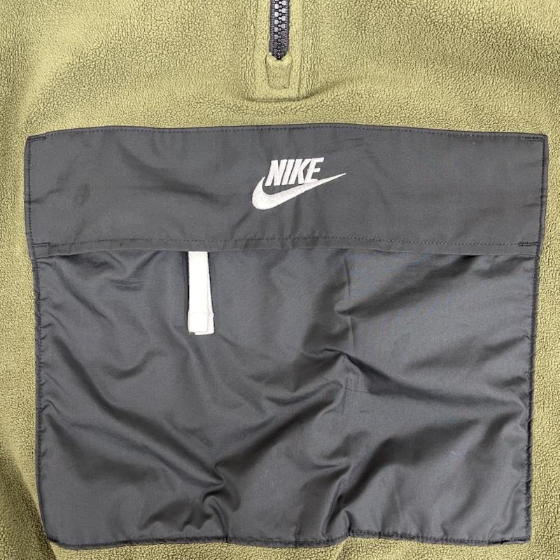 ナイキ NIKE ジャケット、上着 ジャンパー、ブルゾン フリース アノラック ハーフ ジップジャケット cj4546-395 XL カーキ / カーキ / khaki メンズ USED 古着 中古 50155917