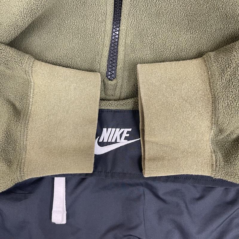 ナイキ NIKE ジャケット、上着 ジャンパー、ブルゾン フリース アノラック ハーフ ジップジャケット cj4546-395 XL カーキ / カーキ / khaki メンズ USED 古着 中古 50155917