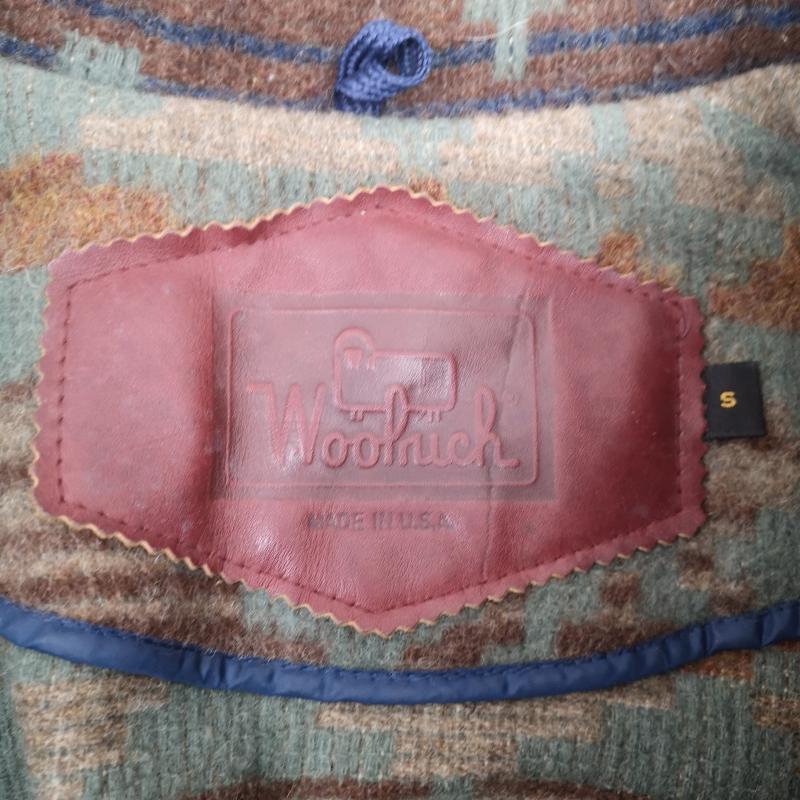 ウールリッチ WOOLRICH ジャケット、上着 ジャンパー、ブルゾン ネイティブ柄 ウール ハンティング ジャケット S 茶 / ブラウン / brown X 緑 / グリーン / green メンズ USED 古着 中古 50155929