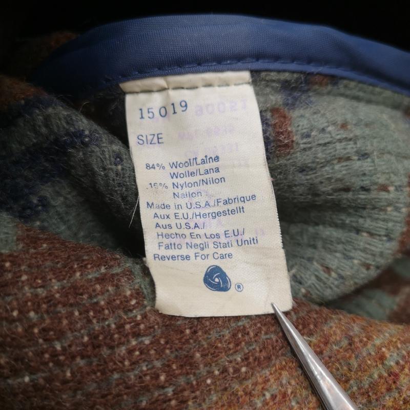 ウールリッチ WOOLRICH ジャケット、上着 ジャンパー、ブルゾン ネイティブ柄 ウール ハンティング ジャケット S 茶 / ブラウン / brown X 緑 / グリーン / green メンズ USED 古着 中古 50155929