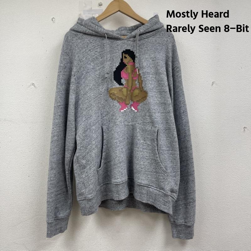 古着 USED パーカー 長袖 Mostly Heard Rarely Seen 8-Bit グラフィック ブロック パーカー 灰 / グレー / gray メンズ USED 古着 中古 50155939