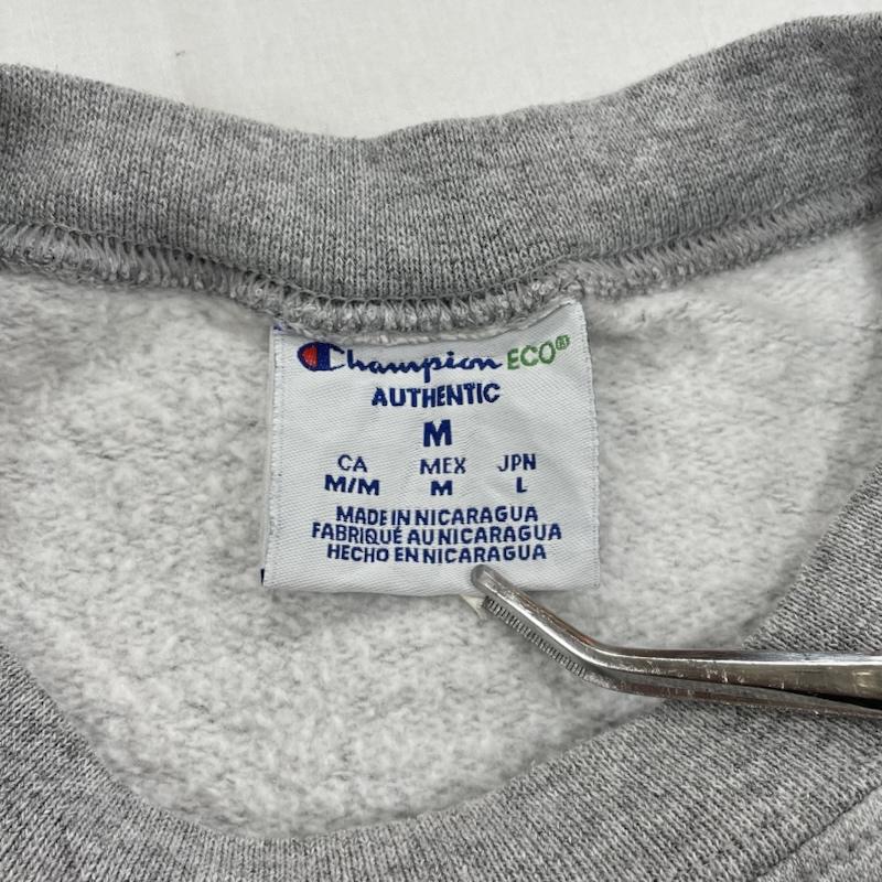 チャンピオン Champion トレーナー 長袖 スウェット プルオーバー トレーナー カレッジ ロゴ プリント M ロゴ、文字 X プリント 灰 / グレー / gray X 茶 / ブラウン / brown X 白 / ホワイト / white メンズ USED 古着 中古 50155942