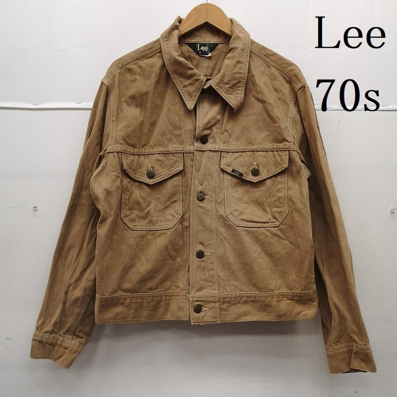 リー Lee ジャケット、上着 ジャンパー、ブルゾン 70s USA製 トラッカー モールスキン ジャケット L ベージュ / ベージュ / beige メンズ USED 古着 中古 50155957