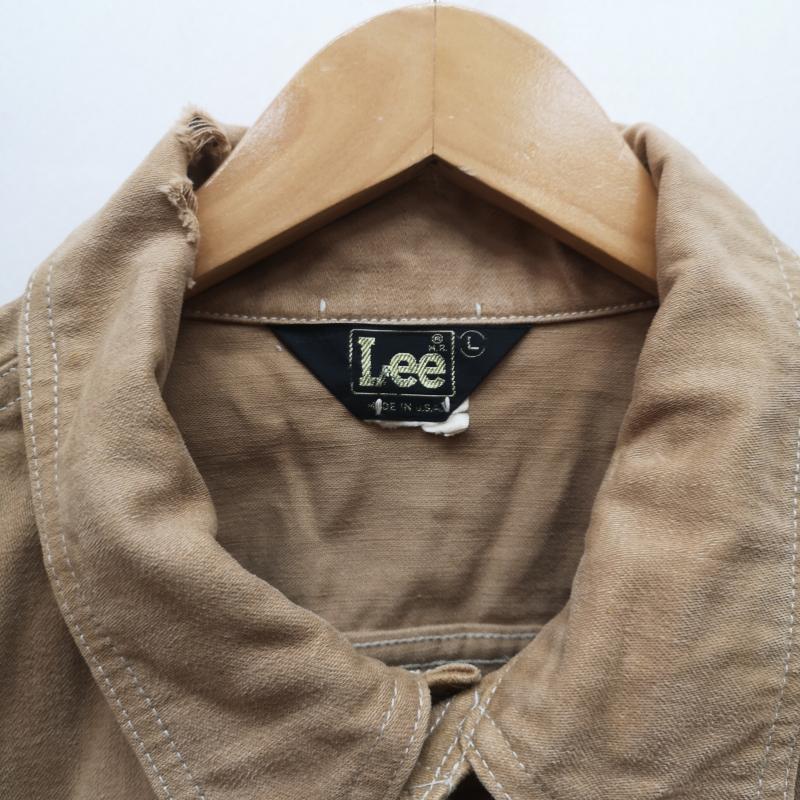 リー Lee ジャケット、上着 ジャンパー、ブルゾン 70s USA製 トラッカー モールスキン ジャケット L ベージュ / ベージュ / beige メンズ USED 古着 中古 50155957