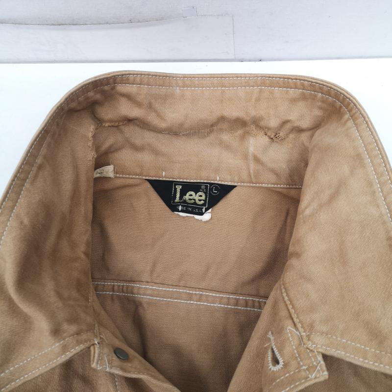 リー Lee ジャケット、上着 ジャンパー、ブルゾン 70s USA製 トラッカー モールスキン ジャケット L ベージュ / ベージュ / beige メンズ USED 古着 中古 50155957