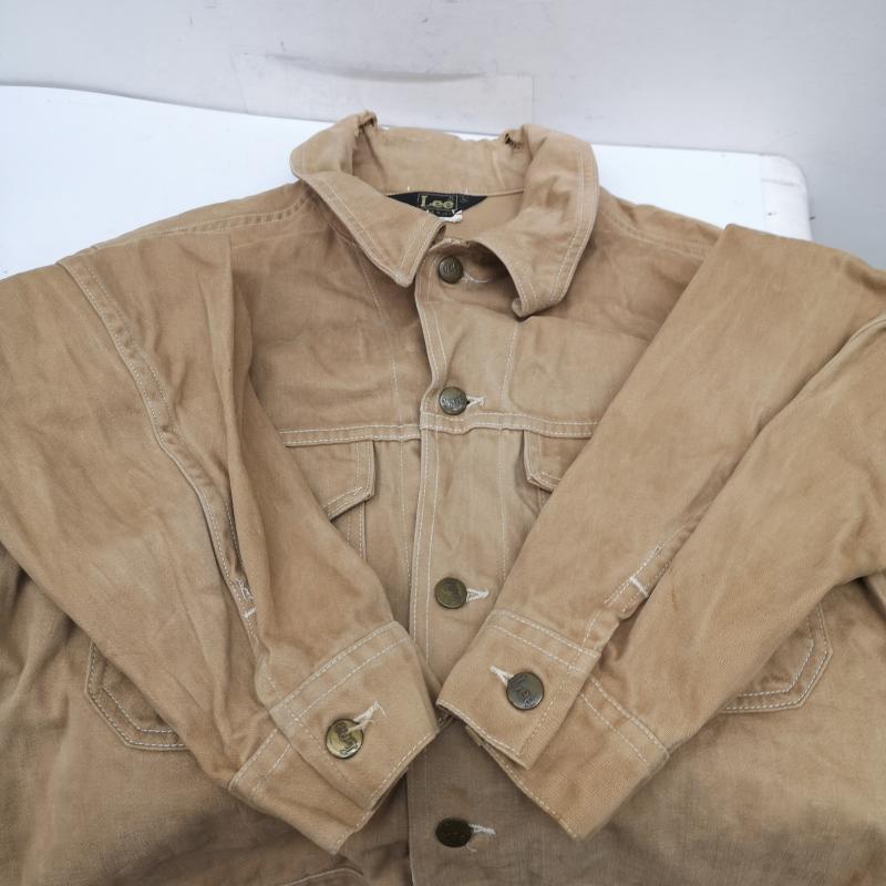 リー Lee ジャケット、上着 ジャンパー、ブルゾン 70s USA製 トラッカー モールスキン ジャケット L ベージュ / ベージュ / beige メンズ USED 古着 中古 50155957
