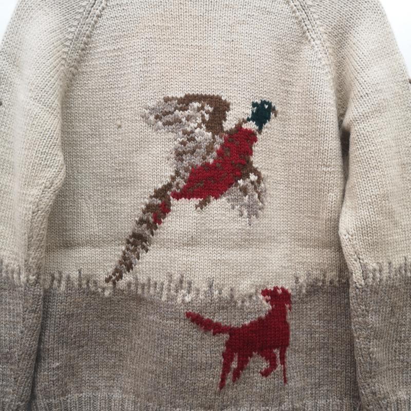 ローレンラルフローレン LAUREN RALPH LAUREN ジャケット、上着 ジャンパー、ブルゾン 90s ハンティング ハンドニット カウチン セーター ベージュ / ベージュ / beige レディース USED 古着 中古 50155962
