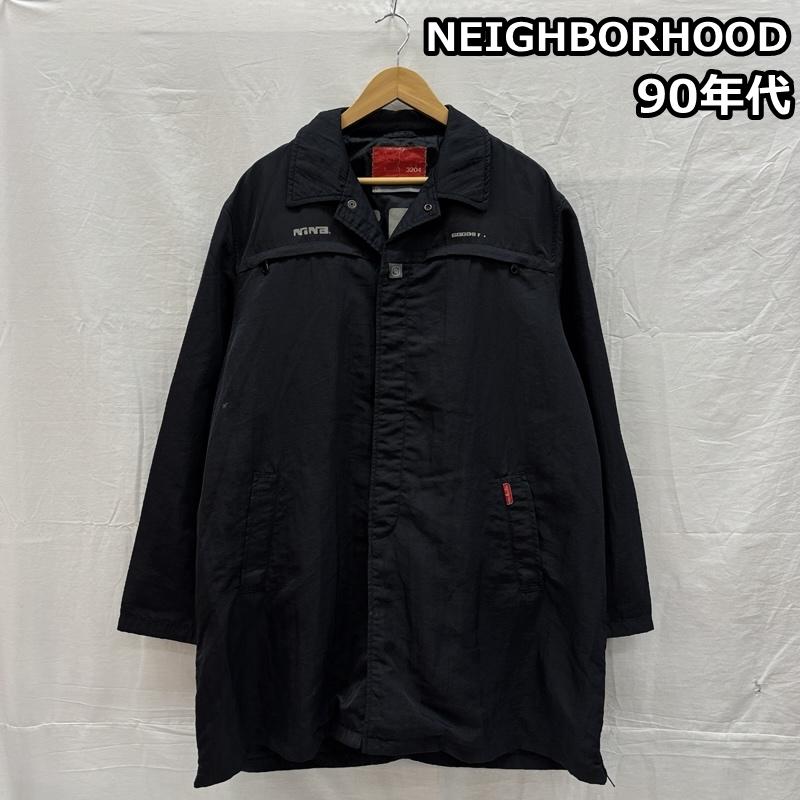 ネイバーフッド NEIGHBORHOOD コート コート一般 1999年 NiNa NOODLE TOUR ロゴ プリント ナイロン コート ジャケット 90年代 ビンテージ - 黒 / ブラック / black メンズ USED 古着 中古 50155969