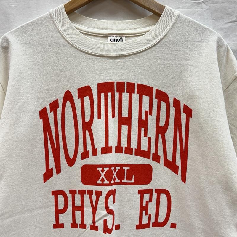 古着 USED Tシャツ 半袖 abvil アンビル 2000年代 00s NORTHERN PHYS ED アーチロゴ プリント Tシャツ L 白 / ホワイト / white メンズ USED 古着 中古 50155971