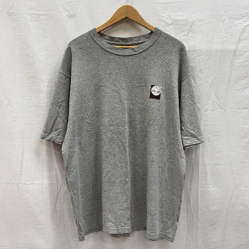 ティンバーランド Timberland Tシャツ 半袖 90年代 ビンテージ ロゴ プリント 霜降り 半袖 Tシャツ 90s VINTAGE L 灰 / グレー / gray メンズ USED 古着 中古 50155974