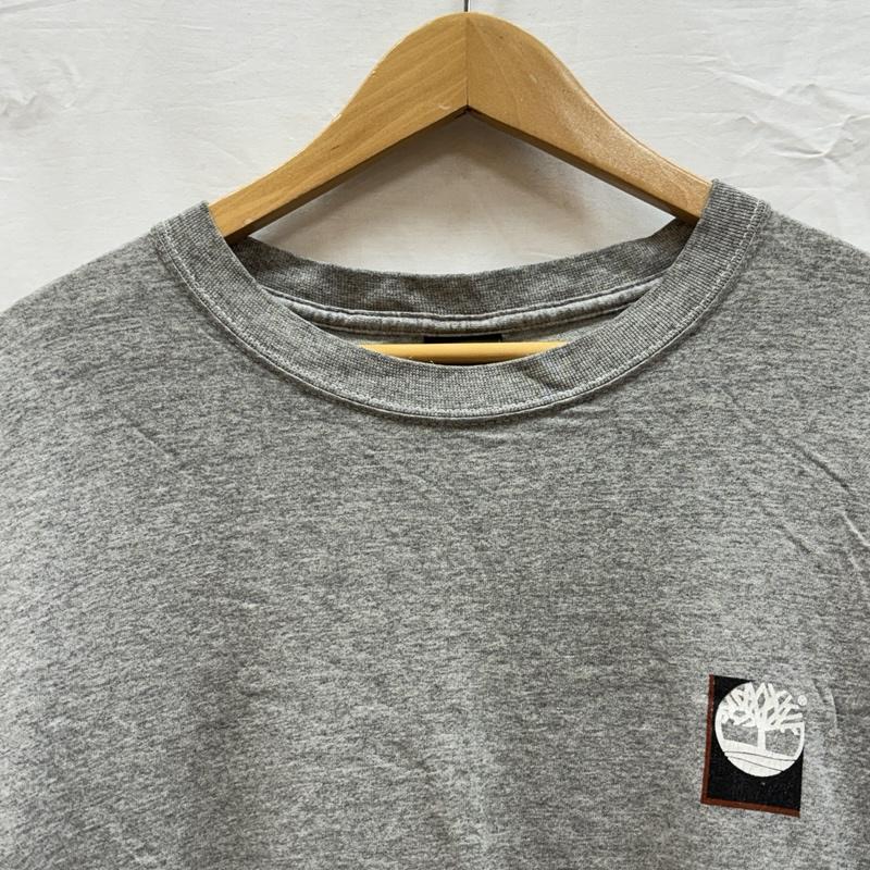 ティンバーランド Timberland Tシャツ 半袖 90年代 ビンテージ ロゴ プリント 霜降り 半袖 Tシャツ 90s VINTAGE L 灰 / グレー / gray メンズ USED 古着 中古 50155974