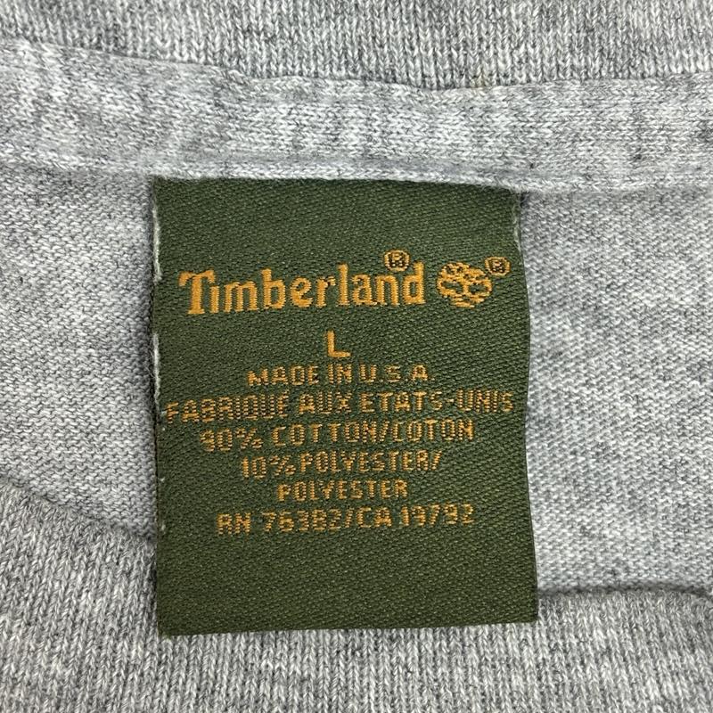ティンバーランド Timberland Tシャツ 半袖 90年代 ビンテージ ロゴ プリント 霜降り 半袖 Tシャツ 90s VINTAGE L 灰 / グレー / gray メンズ USED 古着 中古 50155974