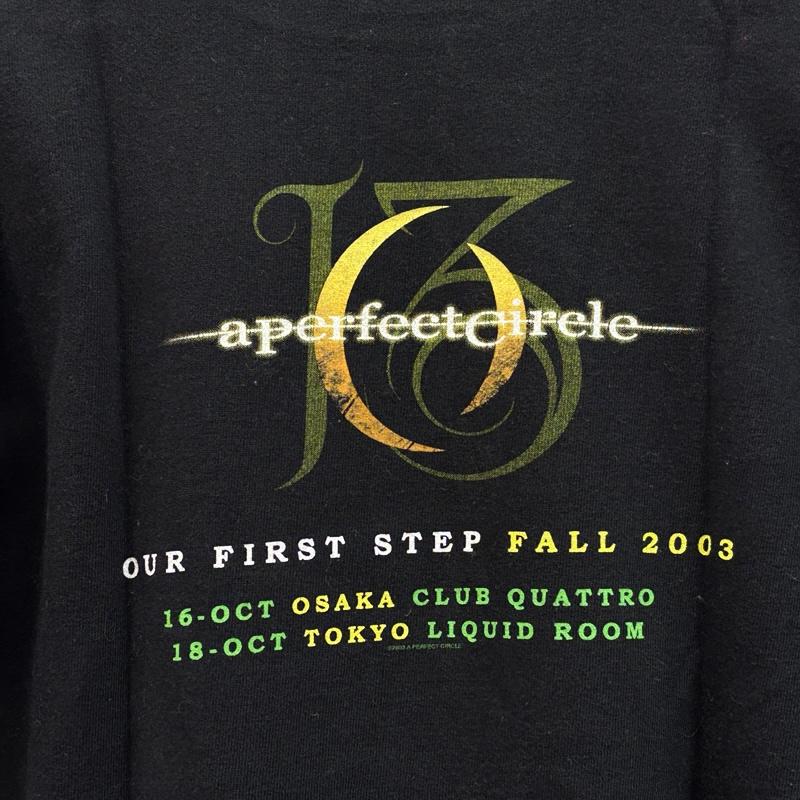 古着 USED Tシャツ 半袖 SHOOT 2003年 A Perfect Circle ツアー バンド Tシャツ 2000年代 00s M 黒 / ブラック / black メンズ USED 古着 中古 50155975