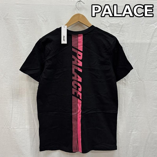 パレス PALACE Tシャツ 半袖 Line Stripe ライン ストライプ ロゴ クルーネック 半袖 Tシャツ M 黒 / ブラック / black メンズ USED 古着 中古 50155976