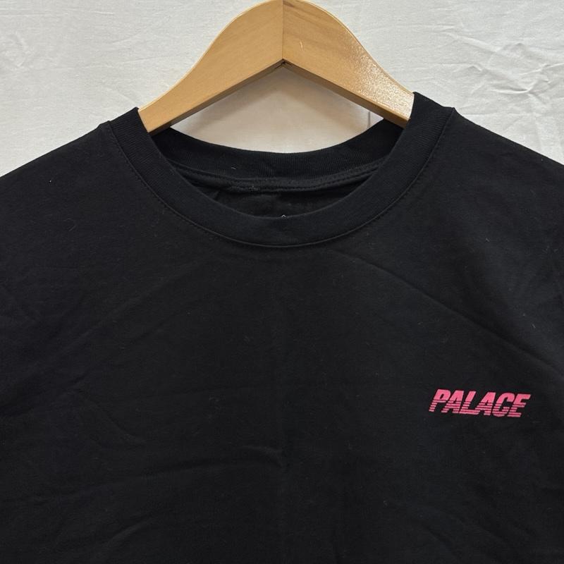 パレス PALACE Tシャツ 半袖 Line Stripe ライン ストライプ ロゴ クルーネック 半袖 Tシャツ M 黒 / ブラック / black メンズ USED 古着 中古 50155976