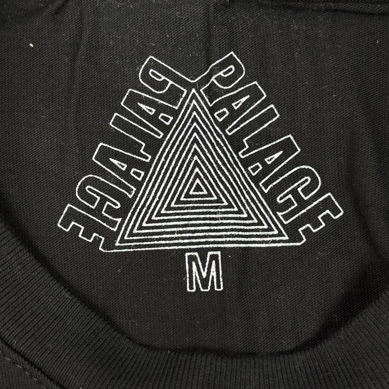 パレス PALACE Tシャツ 半袖 Line Stripe ライン ストライプ ロゴ クルーネック 半袖 Tシャツ M 黒 / ブラック / black メンズ USED 古着 中古 50155976