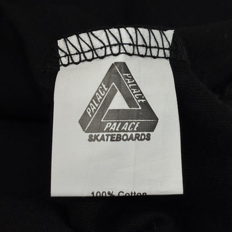 パレス PALACE Tシャツ 半袖 Line Stripe ライン ストライプ ロゴ クルーネック 半袖 Tシャツ M 黒 / ブラック / black メンズ USED 古着 中古 50155976