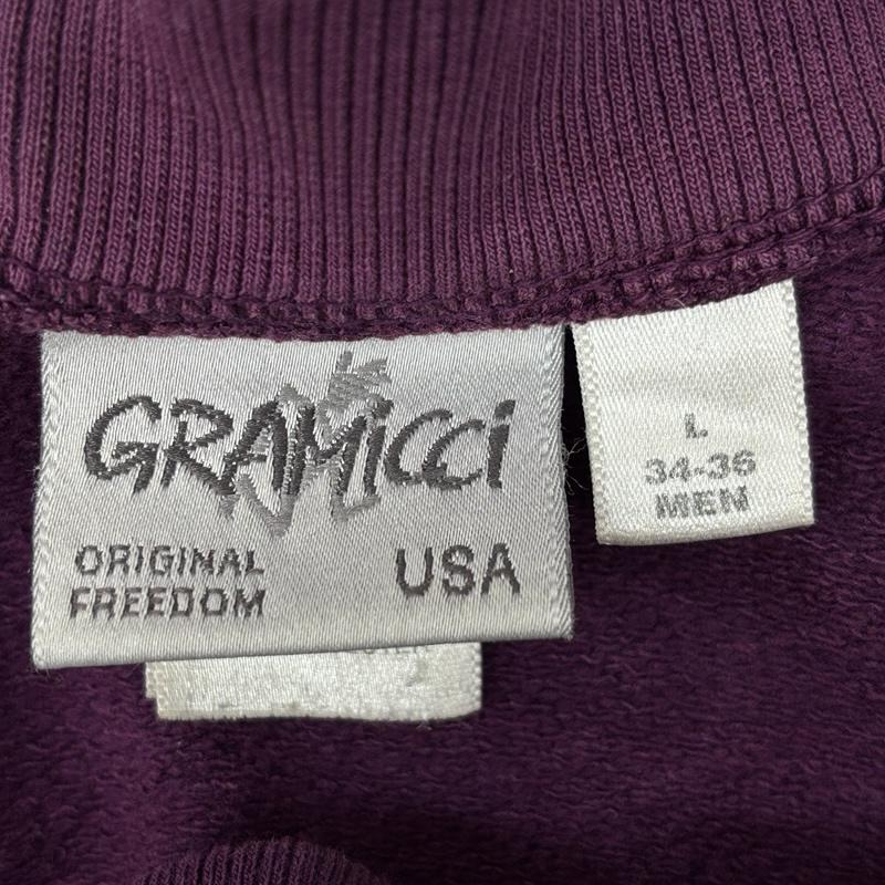 グラミチ GRAMICCI トレーナー 長袖 2000年代 00s USA製 ダック エルボーパッチ オーバーサイズ トレーナー L 紫 / パープル / purple メンズ USED 古着 中古 50155978